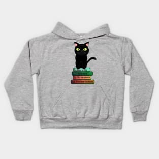 Kitty Domination and Books Kids Hoodie